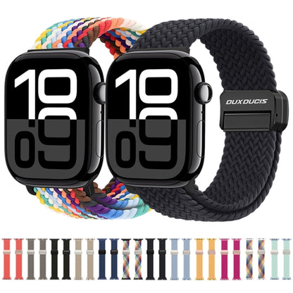 For Apple Watch Series 10 46mm DUX DUCIS Mixture Pro Series Magnetic Buckle Nylon Braid Watch Band(Black Unity) - Watch Bands by DUX DUCIS | Online Shopping UK | buy2fix