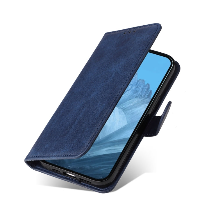 For Google Pixel 9 Classic Calf Texture Flip Leather Phone Case(Blue) - Google Cases by buy2fix | Online Shopping UK | buy2fix