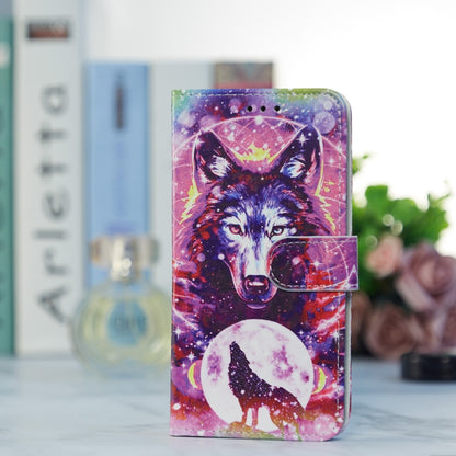 For Blackview A53 Pro Painted Pattern Horizontal Flip Leather Phone Case(Wolf Totem) - More Brand by buy2fix | Online Shopping UK | buy2fix