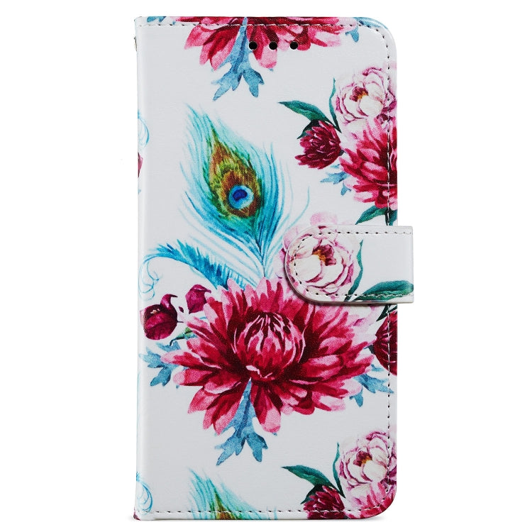 For Blackview A55 Pro Painted Pattern Horizontal Flip Leather Phone Case(Peacock Flower) - More Brand by buy2fix | Online Shopping UK | buy2fix