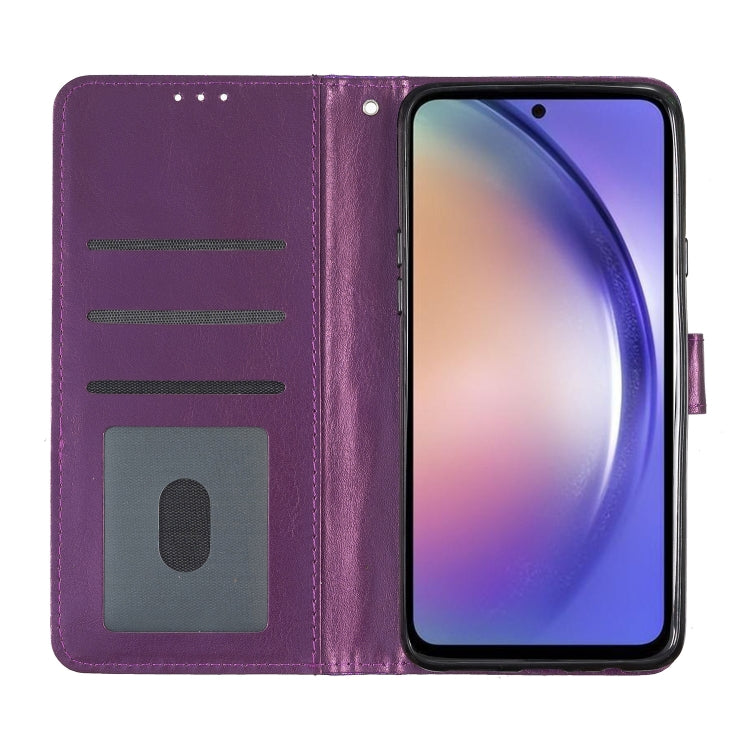 For Blackview A55 Pro Glitter Powder Flip Leather Phone Case(Purple) - More Brand by buy2fix | Online Shopping UK | buy2fix