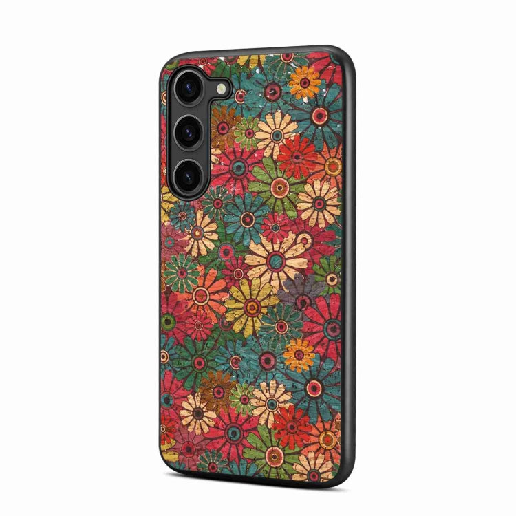 For Samsung Galaxy S24 5G Four Seasons Flower Language Series TPU Phone Case(Spring Green) - Galaxy S24 5G Cases by buy2fix | Online Shopping UK | buy2fix