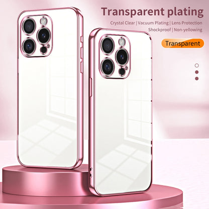 For iPhone 16 Pro Transparent Plating Fine Hole Phone Case(Black) - iPhone 16 Pro Cases by buy2fix | Online Shopping UK | buy2fix