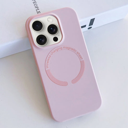 For iPhone 15 Pro MagSafe Magnetic Liquid Silicone Phone Case(Pink) - iPhone 15 Pro Cases by buy2fix | Online Shopping UK | buy2fix