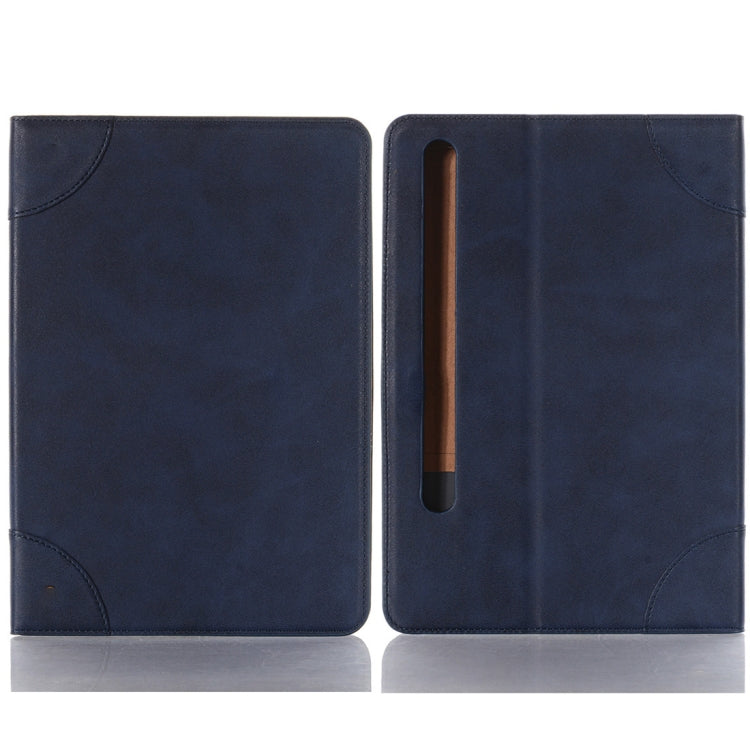 For Samsung Galaxy Tab S9 Retro Book Leather Tablet Case(Dark Blue) - Galaxy Tab S9 Cases by buy2fix | Online Shopping UK | buy2fix