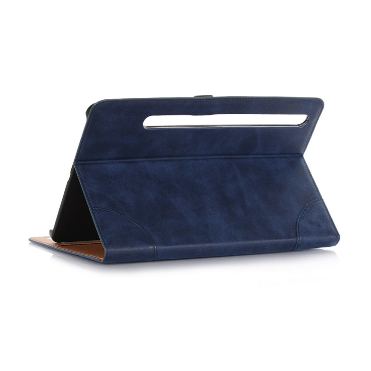 For Samsung Galaxy Tab S9 Retro Book Leather Tablet Case(Dark Blue) - Galaxy Tab S9 Cases by buy2fix | Online Shopping UK | buy2fix