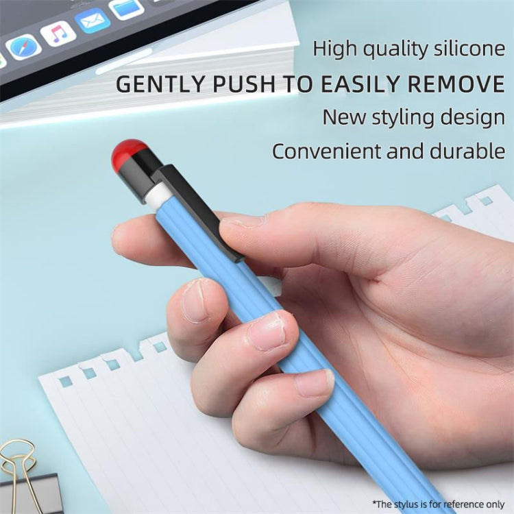 For Apple Pencil 2 Pen Clip Ultra Thin Series Stylus Pen Protective Case(Sky Blue) - Pencil Accessories by buy2fix | Online Shopping UK | buy2fix