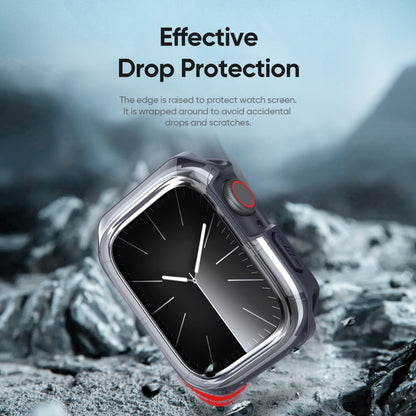 For Apple Watch 9 / 8 / 7 45mm DUX DUCIS Tamo Series Hollow PC + TPU Watch Protective Case(Transparent Midnight) - Watch Cases by DUX DUCIS | Online Shopping UK | buy2fix