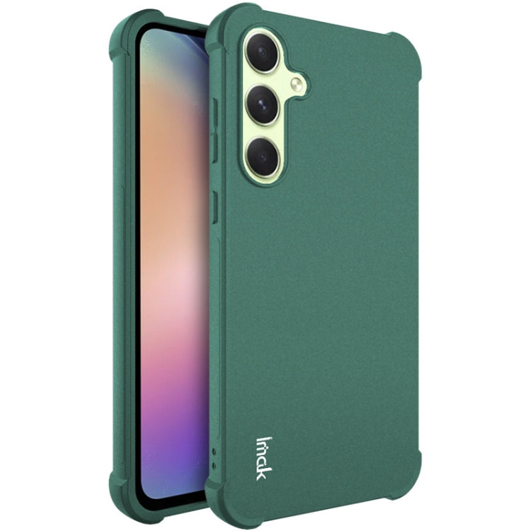 For Samsung Galaxy A35 5G imak Shockproof Airbag TPU Phone Case(Matte Green) - Galaxy Phone Cases by imak | Online Shopping UK | buy2fix