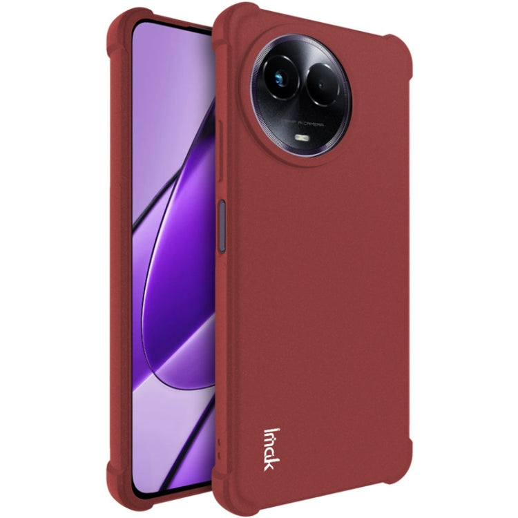 For Realme V50 5G / V50s 5G imak Shockproof Airbag TPU Phone Case(Matte Red) - Realme Cases by imak | Online Shopping UK | buy2fix