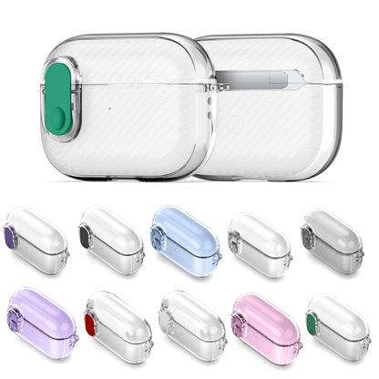 For AirPods 1/2 DUX DUCIS PECK Series Split Transparent Carbon Fiber Earphone Case(Transparent) - For AirPods 1/2 by DUX DUCIS | Online Shopping UK | buy2fix