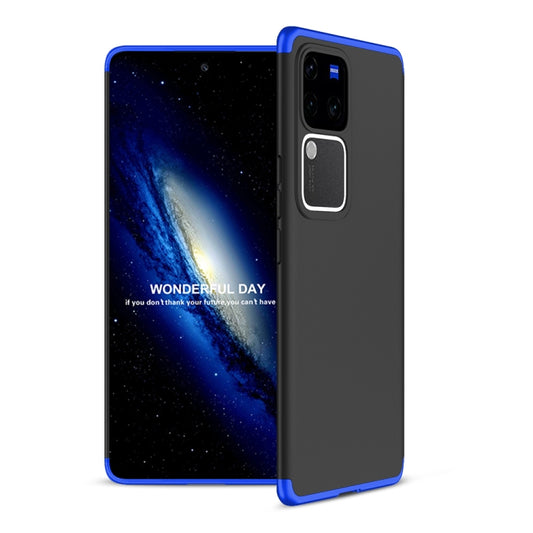 For vivo V30 /V30 Pro 5G GKK Three Stage Splicing Full Coverage PC Phone Case(Black Blue) - vivo Cases by GKK | Online Shopping UK | buy2fix