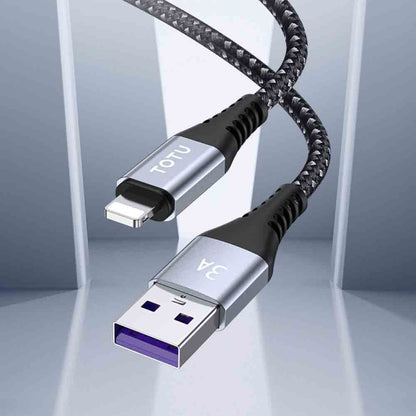 TOTU CB-5-M 12W USB to Micro USB Data Cable, Length: 1m(Grey) - Micro USB Cable by TOTUDESIGN | Online Shopping UK | buy2fix