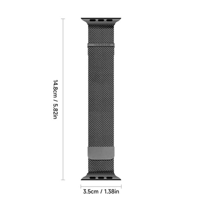 For Apple Watch SE 2022 40mm DUX DUCIS Milanese Pro Series Stainless Steel Watch Band(Black) - Watch Bands by DUX DUCIS | Online Shopping UK | buy2fix