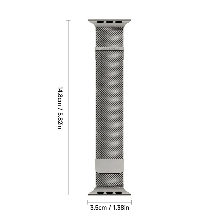 For Apple Watch Series 6 44mm DUX DUCIS Milanese Pro Series Stainless Steel Watch Band(Graphite) - Watch Bands by DUX DUCIS | Online Shopping UK | buy2fix