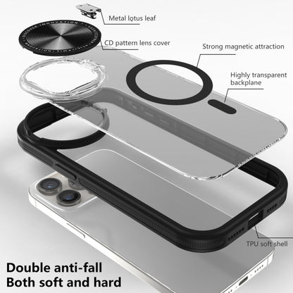 For iPhone 11 Pro Max Round Camshield MagSafe TPU Hybrid PC Phone Case(Black) - iPhone 11 Pro Max Cases by buy2fix | Online Shopping UK | buy2fix