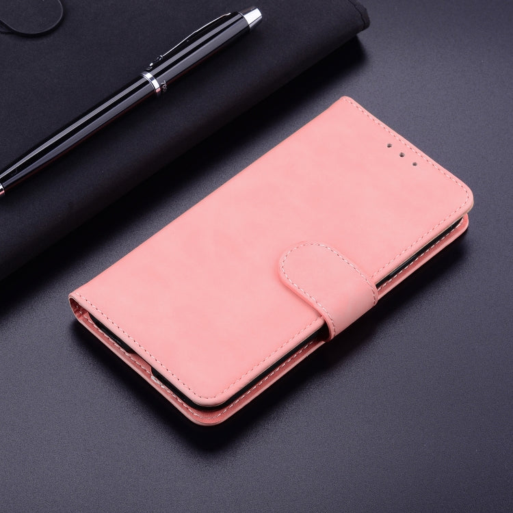 For Google Pixel 9 Skin Feel Pure Color Flip Leather Phone Case(Pink) - Google Cases by buy2fix | Online Shopping UK | buy2fix