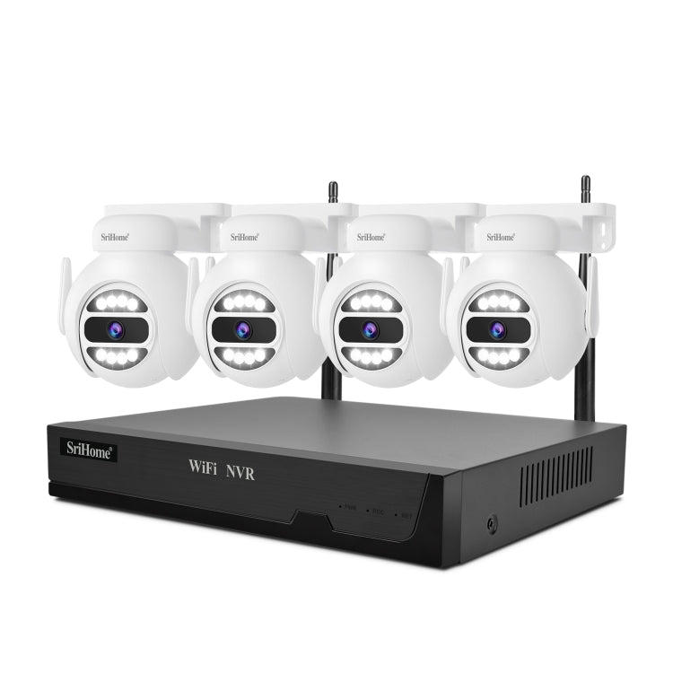 SriHome NVS001E-IPC047 Ultra HD 4 Channel WiFi Network Video Recorder Set(AU Plug) - Video Recorder Kit by SriHome | Online Shopping UK | buy2fix