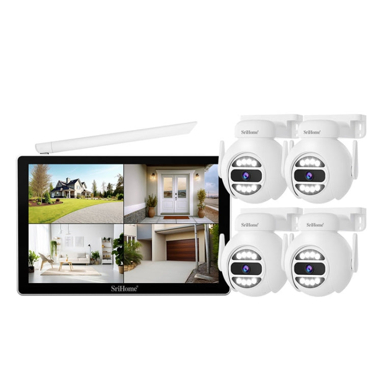 SriHome NVS010-IPC047 Ultra HD 4 Channel WiFi Network Video Recorder Set(AU Plug) - Video Recorder Kit by SriHome | Online Shopping UK | buy2fix