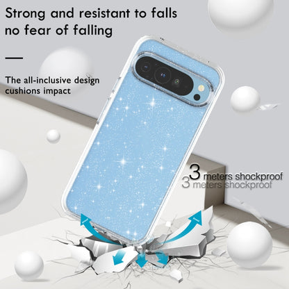 For ?Google Pixel 9 Pro Terminator Style Shockproof Phone Case(Glitter White) - Google Cases by buy2fix | Online Shopping UK | buy2fix