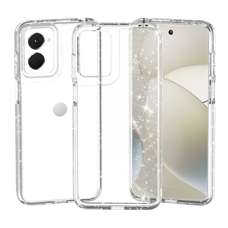 For Motorola Moto G Power 5G 2024 Terminator Style Shockproof Phone Case(Glitter White) - Motorola Cases by buy2fix | Online Shopping UK | buy2fix