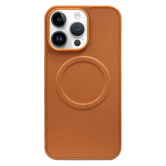 For iPhone 13 Pro Max 2 in 1 MagSafe Magnetic Silicone Leather Phone Case(Brown) - iPhone 13 Pro Max Cases by buy2fix | Online Shopping UK | buy2fix