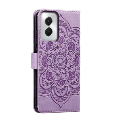 For Motorola Moto G Power 5G 2024 Sun Mandala Embossing Pattern Phone Leather Case(Purple) - Motorola Cases by buy2fix | Online Shopping UK | buy2fix