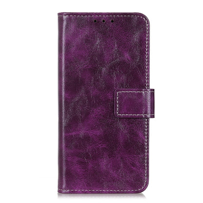 For Google Pixel 9 Pro Retro Crazy Horse Texture Flip Leather Phone Case(Purple) - Google Cases by buy2fix | Online Shopping UK | buy2fix