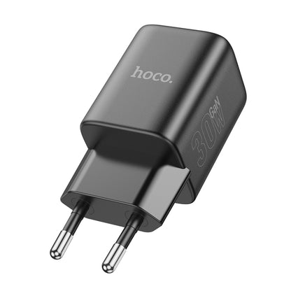 hoco N43 Vista PD30W Single Port Type-C Charger, EU Plug(Blue) - USB Charger by hoco | Online Shopping UK | buy2fix