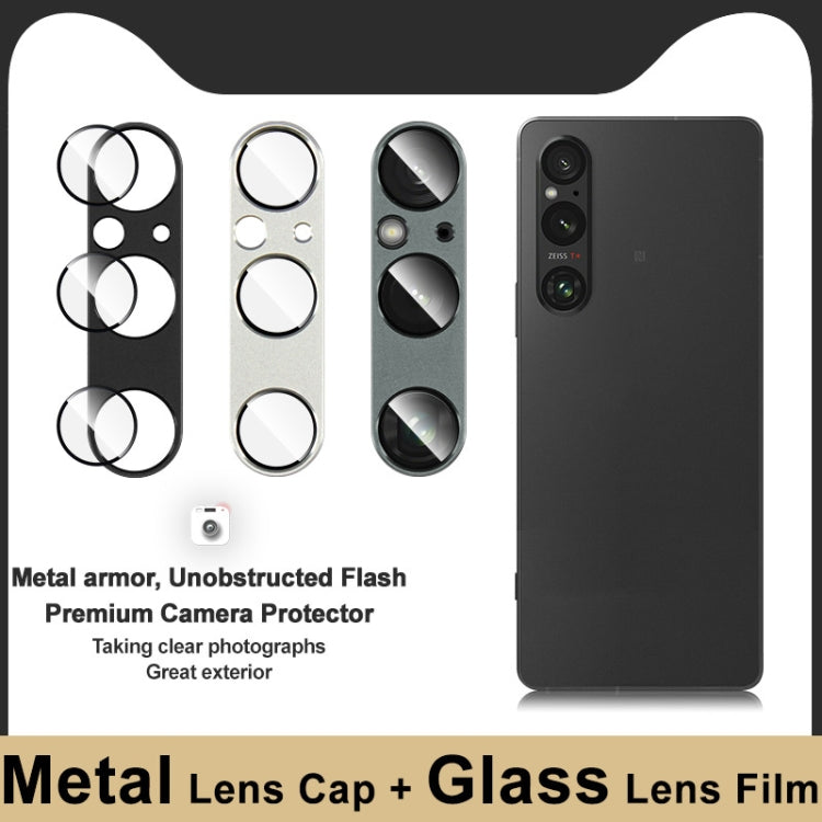 For Sony Xperia 1 V IMAK Metal Armor Premium Camera Protector Film(Silver) - Other by imak | Online Shopping UK | buy2fix