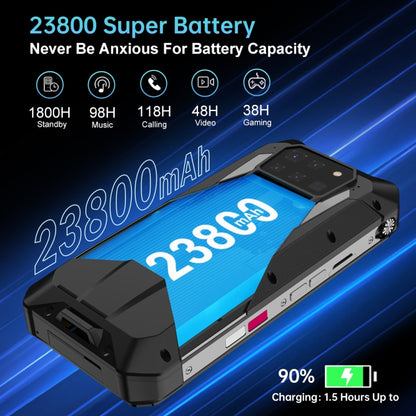 [HK Warehouse] Unihertz Tank 3 Pro 5G / 8849, 16GB+512GB, Projector, 200MP Camera, Night Vision, 23800mAh Battery, 6.79 inch Android 13 Dimensity 8200 Octa Core, Network: 5G(Black) - Other by Unihertz | Online Shopping UK | buy2fix