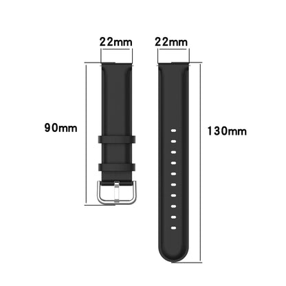 For CMF Watch Pro D395 22mm Round Tail Genuine Leather Watch Band(Grey) - Watch Bands by buy2fix | Online Shopping UK | buy2fix