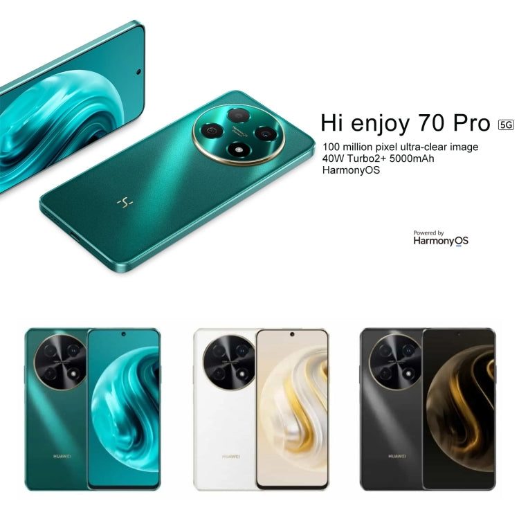 Hi Enjoy 70 Pro 5G, 8GB+128GB, Side Fingerprint Identification, 6.7 inch HarmonyOS 4.0 Dimensity 700 Octa Core 2.2GHz, Network: 5G, OTG, Not Support Google Play(Green) - Huawei Mate & P by Huawei | Online Shopping UK | buy2fix