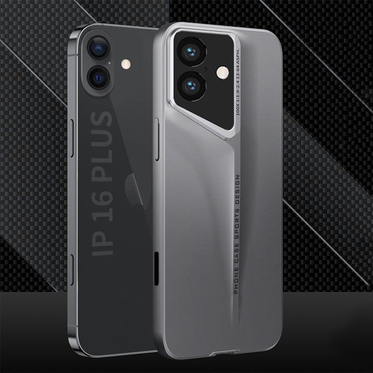 For iPhone 16 GKK Blade Ultra-thin Full Coverage Phone Case(Grey) - iPhone 16 Cases by GKK | Online Shopping UK | buy2fix