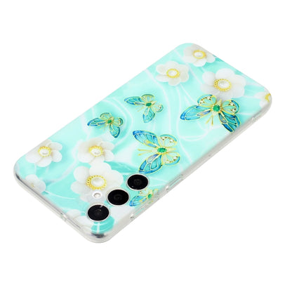 For Samsung Galaxy A15 4G / 5G Colorful Painting Pattern TPU Phone Case(Butterflies) - Galaxy Phone Cases by buy2fix | Online Shopping UK | buy2fix