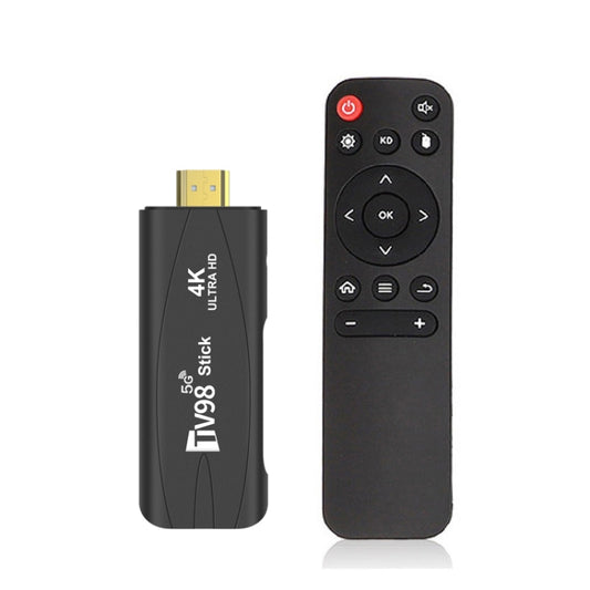 TV98 Rockchip 3228A Quad Core 4K HD Bluetooth Android TV Stick, RAM:4GB+32GB(UK Plug) - Android TV Sticks by buy2fix | Online Shopping UK | buy2fix