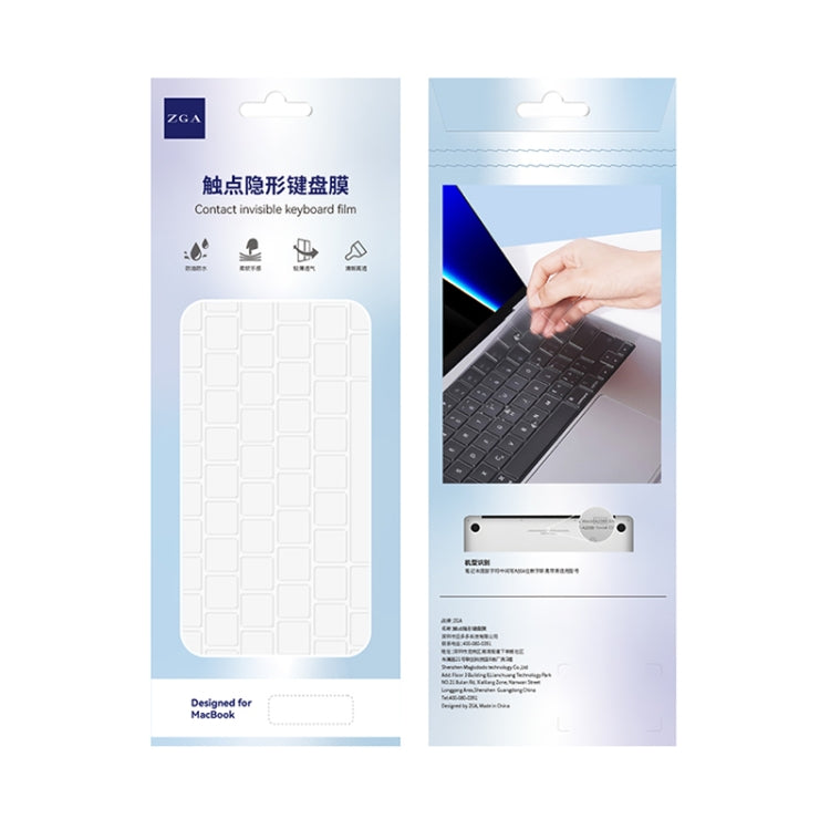 For MacBook Air 13.6 inch A2681 2022 ZGA Contact Invisible TPU Keyboard Protective Film - Keyboard Protector by ZGA | Online Shopping UK | buy2fix