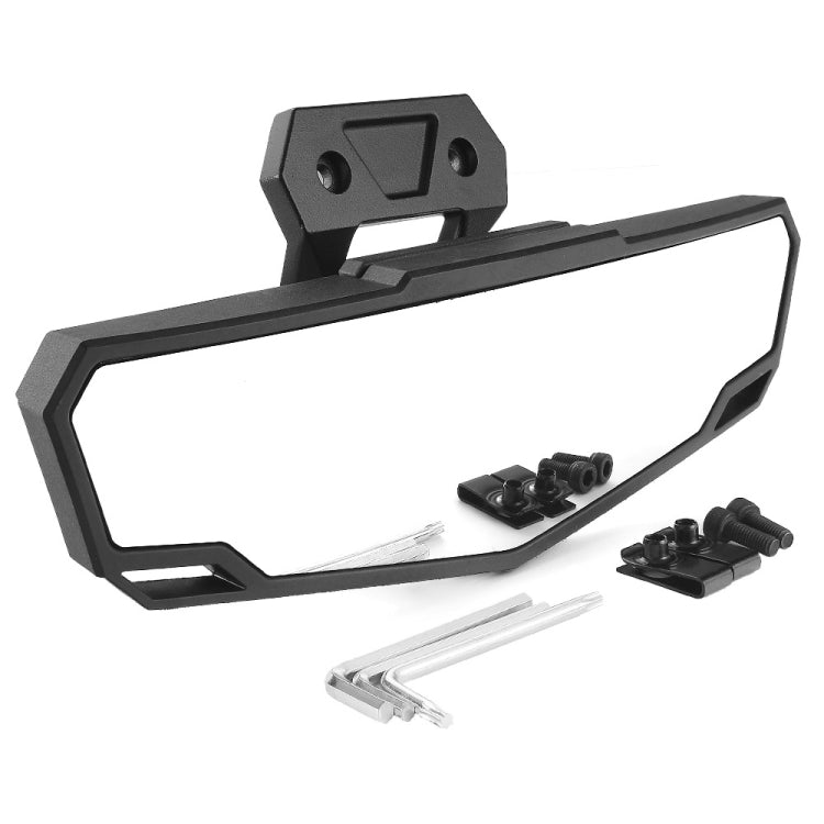 For Polaris RZR Pro XP / XP 4 2020-2023 2883763 UTV Convex Center Rear View Mirror(Black) - Side Mirrors by buy2fix | Online Shopping UK | buy2fix