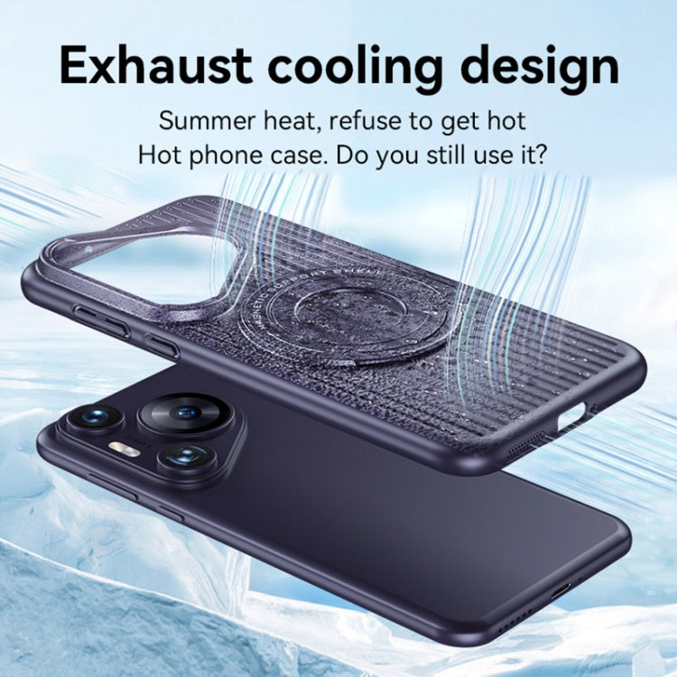 For Huawei Pura 70 Pro / Pura 70 Pro+ Cooling MagSafe Magnetic Ring Holder PC Phone Case(Purple) - Huawei Cases by buy2fix | Online Shopping UK | buy2fix