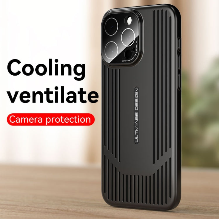 For iPhone 16 Ice Sense Heat Dissipation Electroplating Frosted Phone Case(Grey) - iPhone 16 Cases by buy2fix | Online Shopping UK | buy2fix