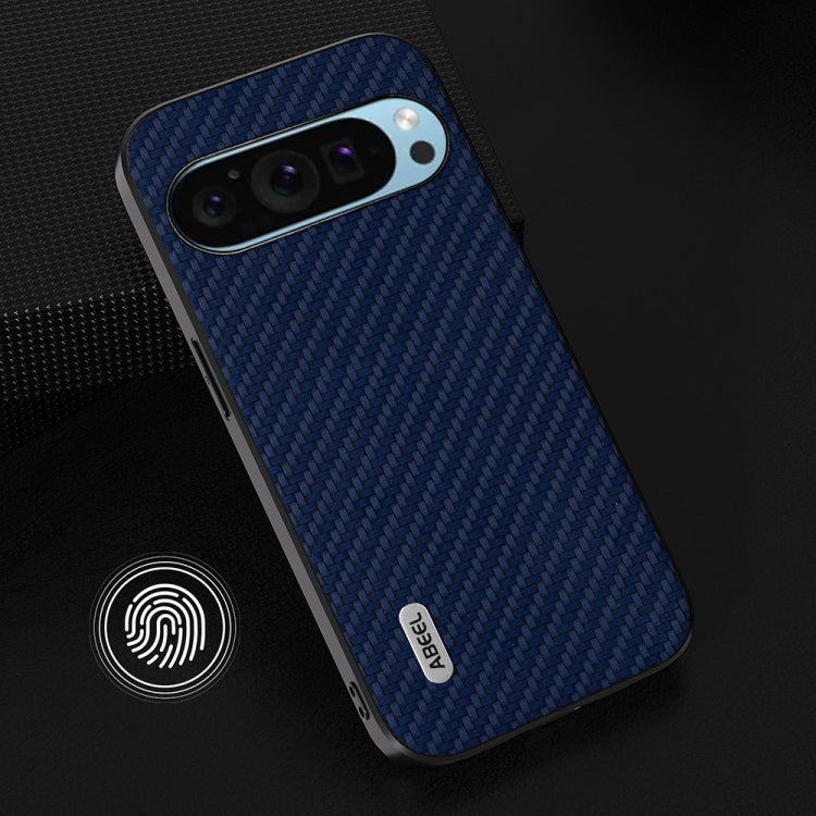 For Google Pixel 9 ABEEL Carbon Fiber Texture Protective Phone Case(Dark Blue) - Google Cases by buy2fix | Online Shopping UK | buy2fix