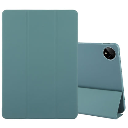 For Huawei MatePad Pro 11 2022/2024 Tri-fold Silicone Leather Tablet Case(Dark Green) - Huawei by buy2fix | Online Shopping UK | buy2fix