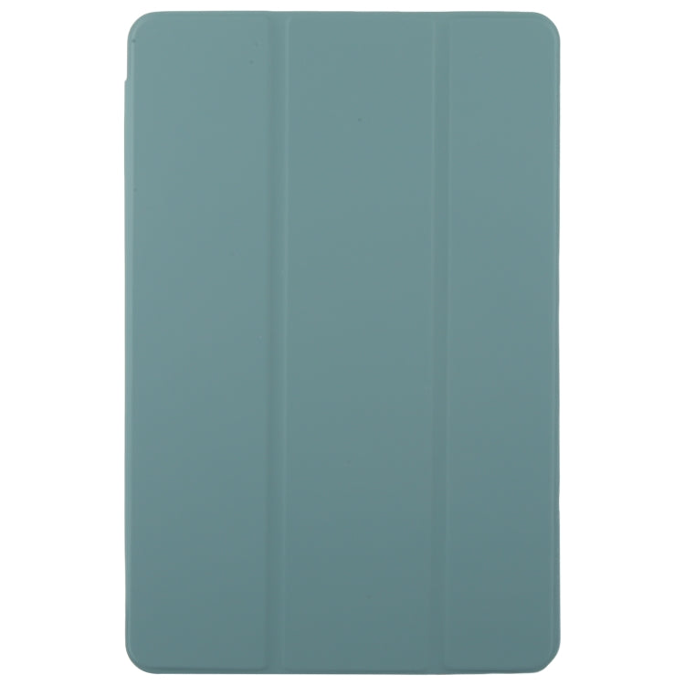 For Huawei MatePad SE 11 2024 Tri-fold Silicone Leather Tablet Case(Dark Green) - Huawei by buy2fix | Online Shopping UK | buy2fix