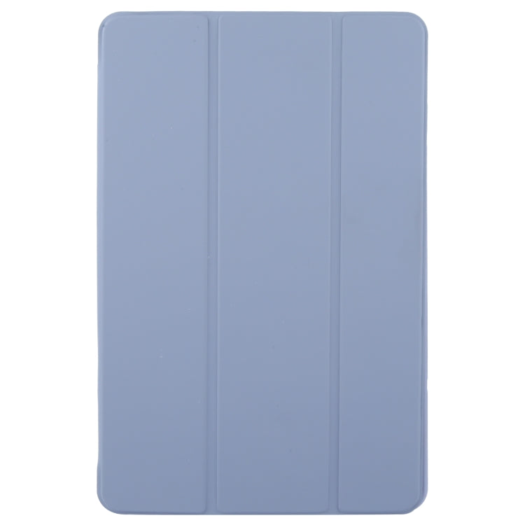 For Huawei MatePad SE 11 2024 Tri-fold Silicone Leather Tablet Case(Lavender) - Huawei by buy2fix | Online Shopping UK | buy2fix