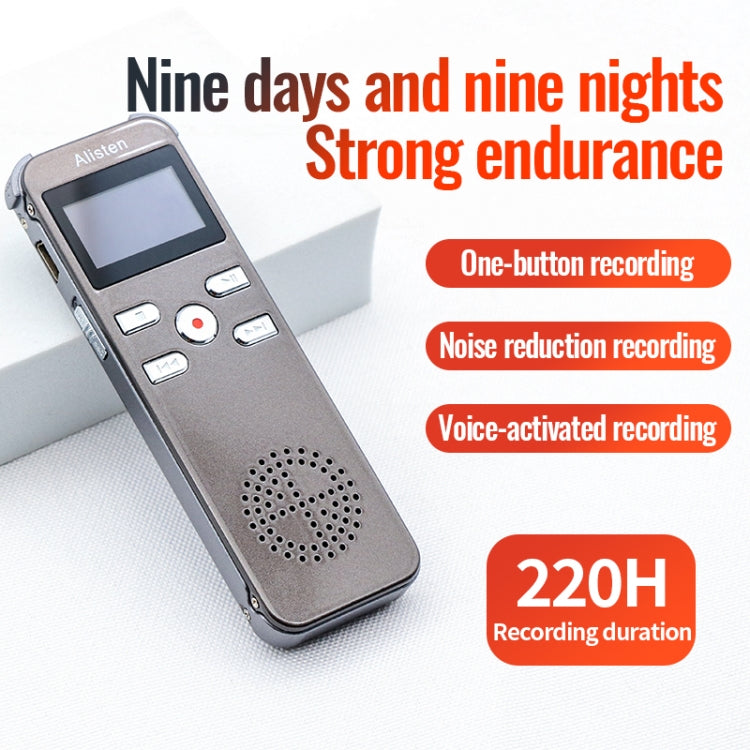 JNN X26 Mini Portable Voice Recorder with OLED Screen, Memory:16GB(Metal Gray) - Recording Pen by JNN | Online Shopping UK | buy2fix