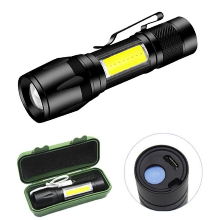 A10 Mini 395nm Ultraviolet Ray Detection Lamp COB Flashlight(Black) - Mini Flashlight by buy2fix | Online Shopping UK | buy2fix