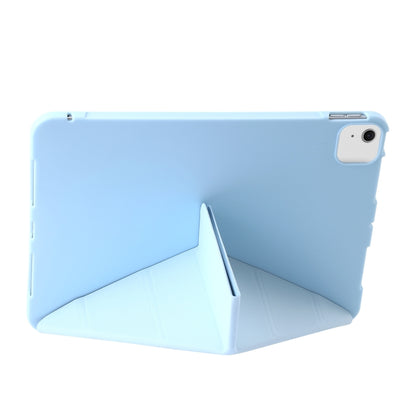 For iPad Air 11 2024 TPU Deformation Flip Leather Tablet Case with Holder(Sky Blue) - iPad Air 11 2024 Cases by buy2fix | Online Shopping UK | buy2fix