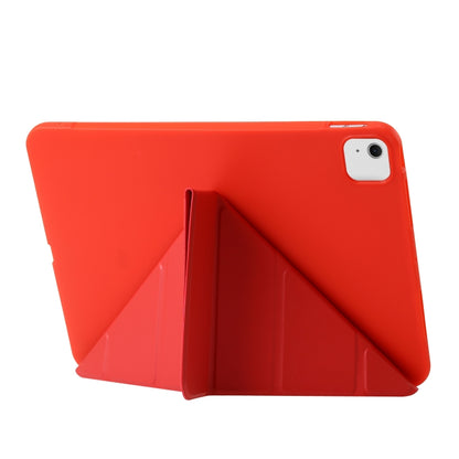 For iPad Air 13 2024 TPU Deformation Flip Leather Tablet Case with Holder(Red) - iPad Air 13 2024 Cases by buy2fix | Online Shopping UK | buy2fix