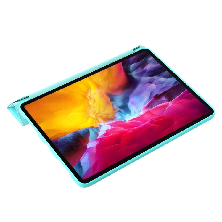 For iPad Pro 11 2024 TPU Deformation Flip Leather Tablet Case with Holder(Mint Blue) - iPad Pro 11 2024 Cases by buy2fix | Online Shopping UK | buy2fix