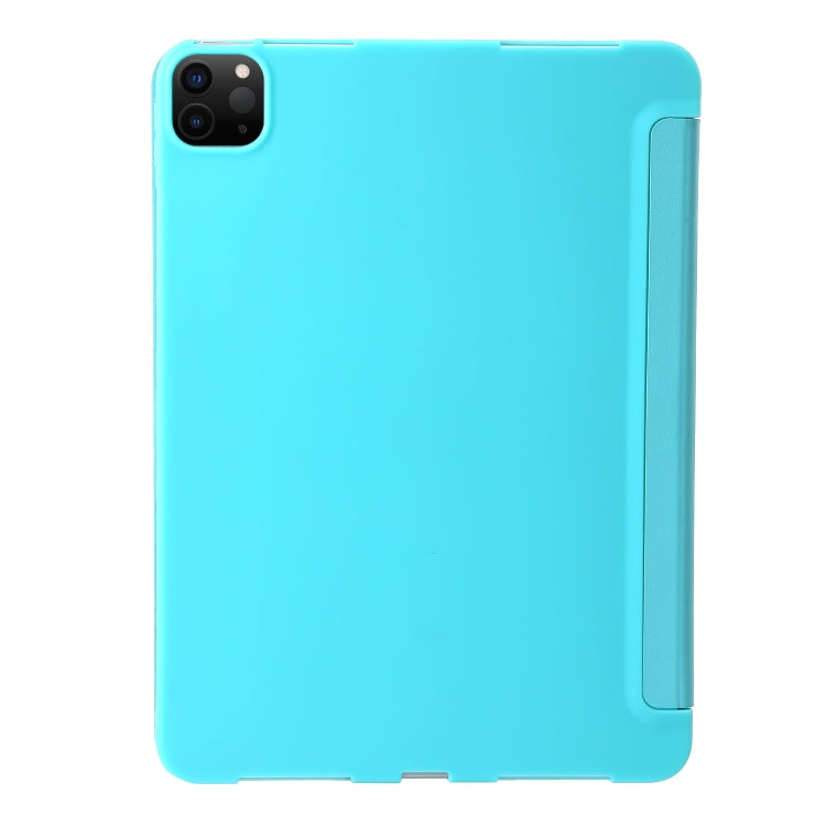 For iPad Pro 13 2024 TPU Deformation Flip Leather Tablet Case with Holder(Mint Blue) - iPad Pro 13 2024 Cases by buy2fix | Online Shopping UK | buy2fix